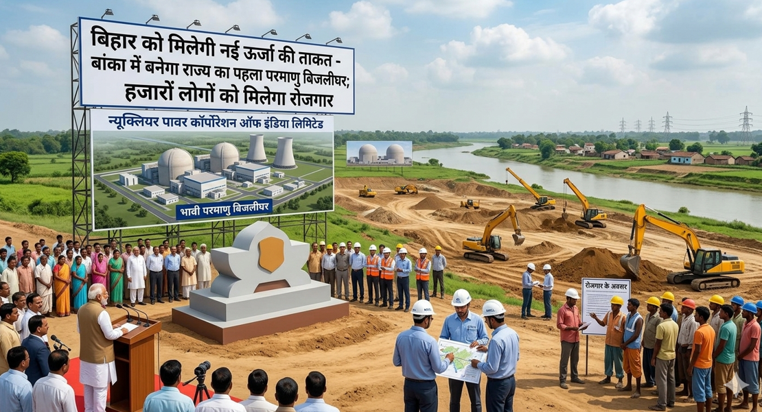 बिहार को मिलेगी नई ऊर्जा की ताकत, इस जिले में बनेगा राज्य का पहला परमाणु बिजलीघर; हजारों लोगों को मिलेगा रोजगार